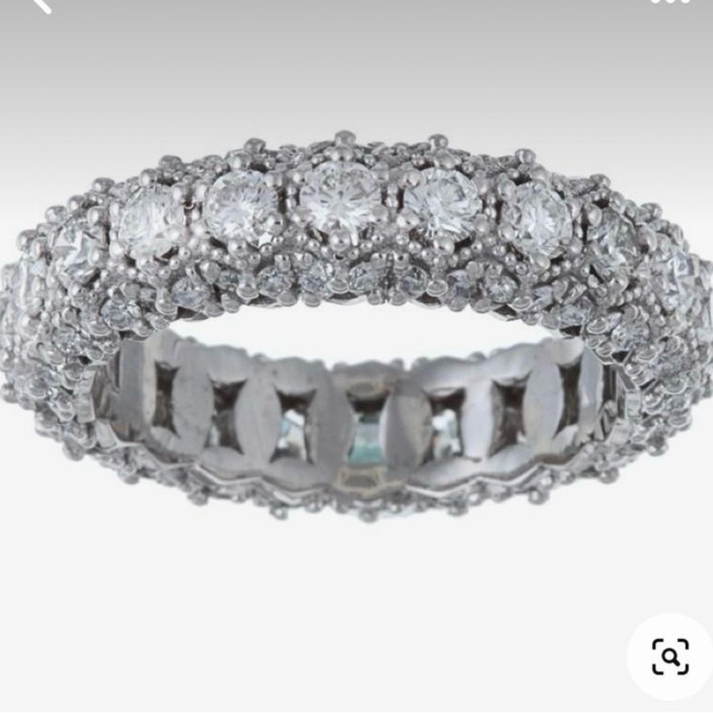 TACORI 18k White Gold Classic Crescent 2ct Genuine Diamond Engagement Ring